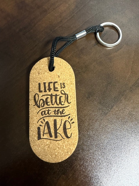 Floating Cork Boat Key Ring | Life Is Better at the Lake