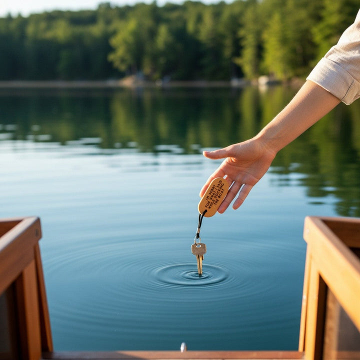 Floating Cork Boat Key Ring | I&