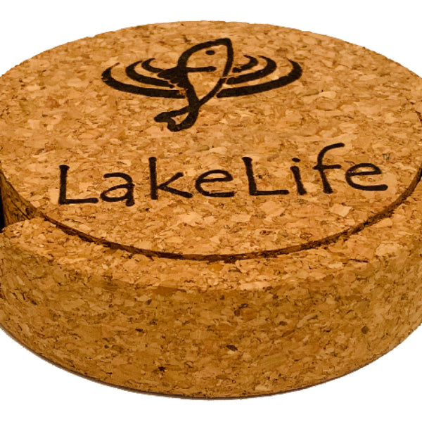 LakeLife 24/7® Coasters - Cork