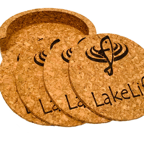 LakeLife 24/7® Coasters - Cork